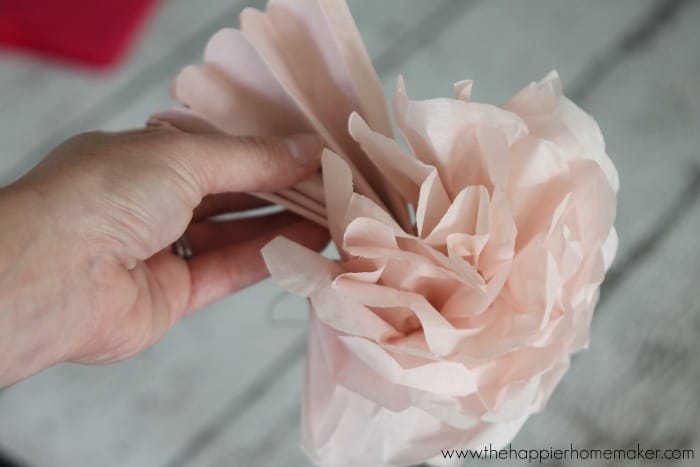 create paper peony