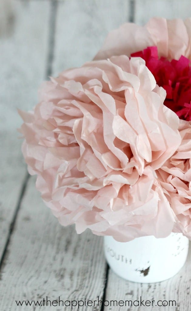 How to Make Tissue Paper Flowers - The Happier Homemaker