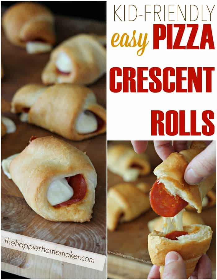 Easy Pizza Crescent Rolls | The Happier Homemaker