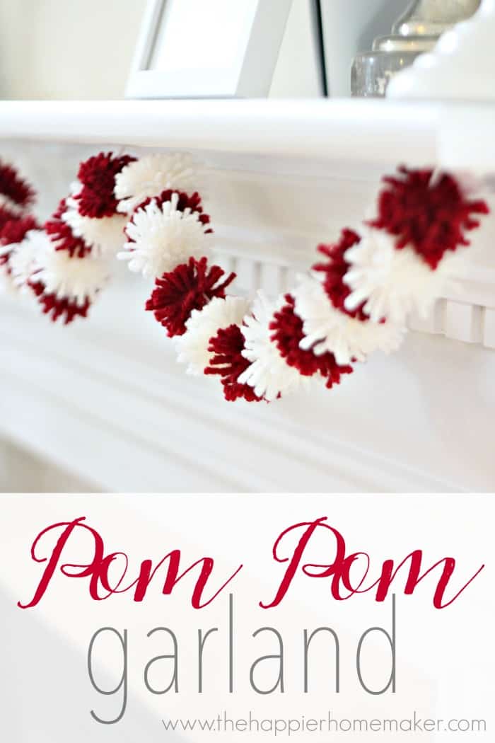 DIY Pom Pom Garland - The Happier Homemaker