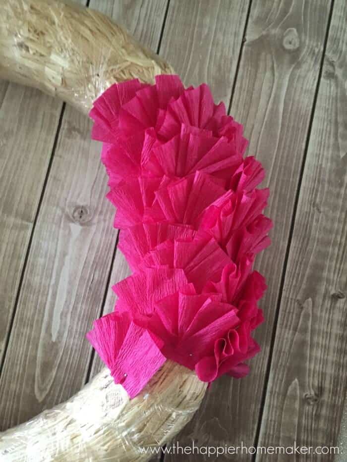 ruffle wreath tutorial