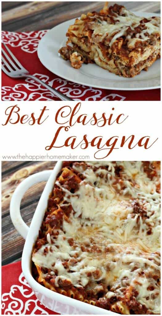very best classic lasagna recipe