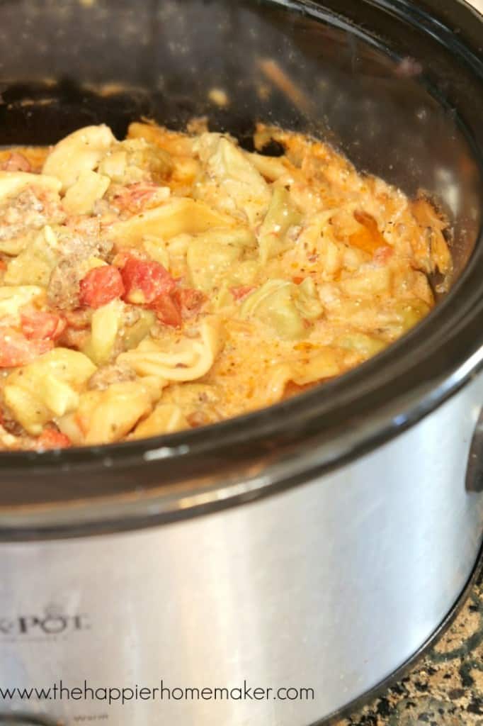 Crockpot Sausage Tortellini The Happier Homemaker