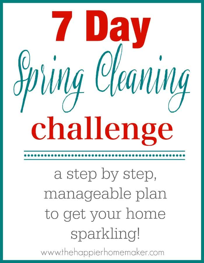 7 day spring cleaning challenge logo