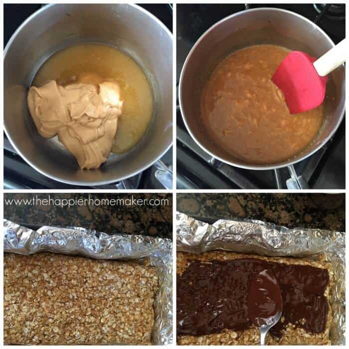 4 ingredient peanut butter bars