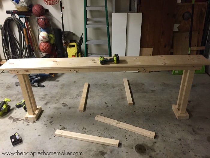 Diy Console Table For 20 The Happier, Diy Narrow Console Table