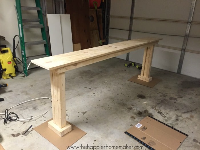 how to build console table