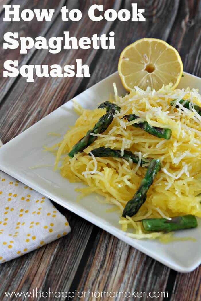 How to Cook Spaghetti Squash in the Microwave | The Happier Homemaker