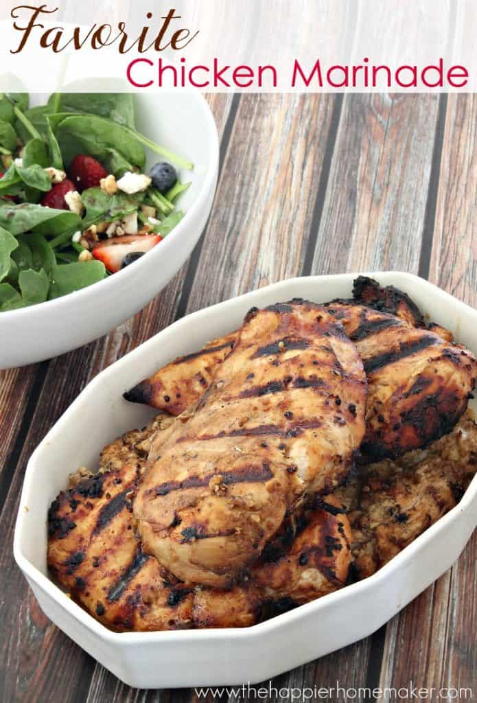 grilled chicken in white dish