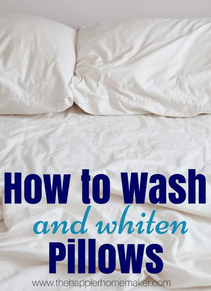 How to wash and whiten pillows over white pillows and sheets