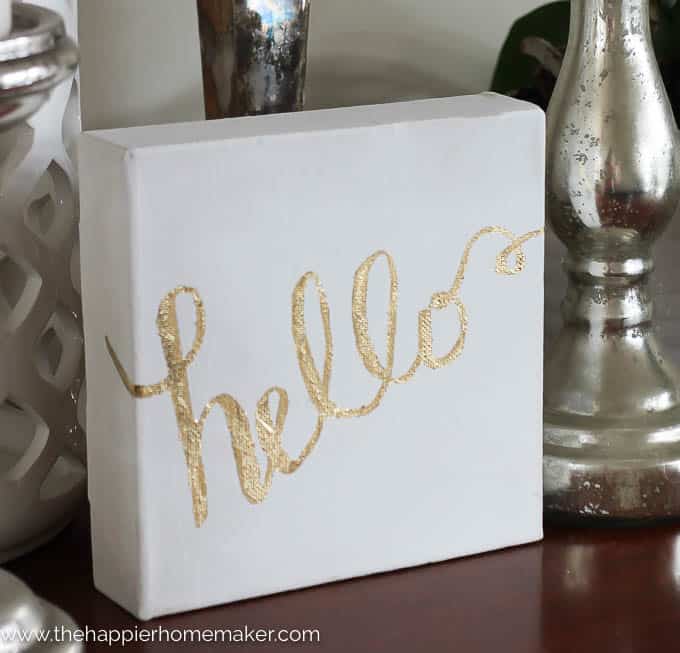 DIY Gold Leaf Canvas-2