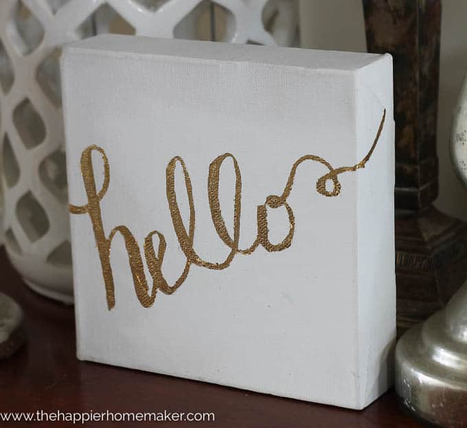 DIY Gold Leaf Canvas-3