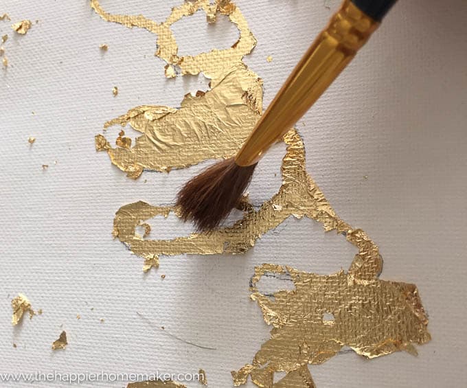 DIY Gold Leaf Canvas-4