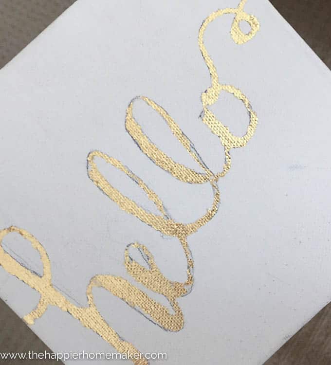 DIY Gold Leaf Canvas-5