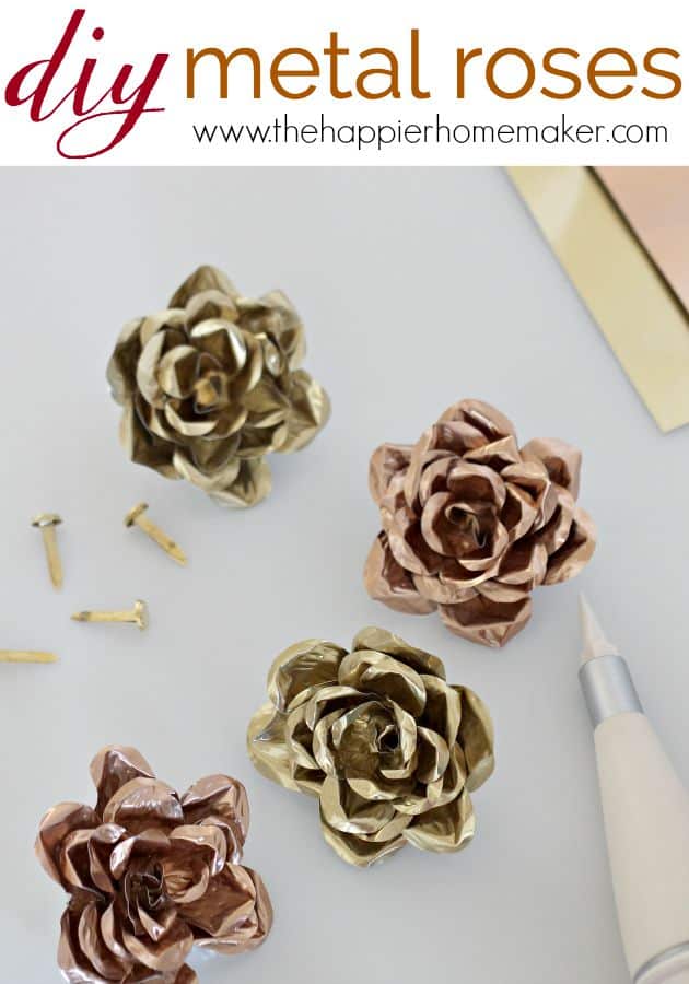 DIY Metal Roses