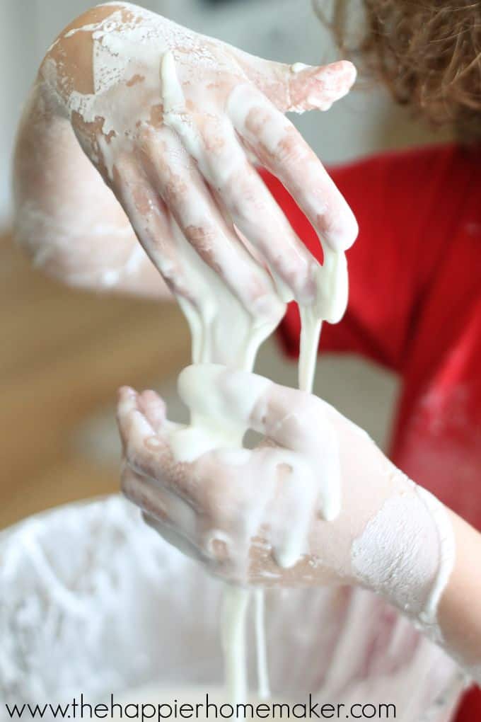 homemade cornstarch slime