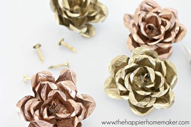 DIY Metal Roses