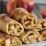 apple pie roll ups stacked