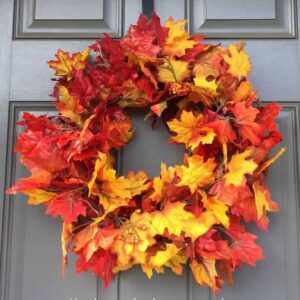 autumn leaf wreath
