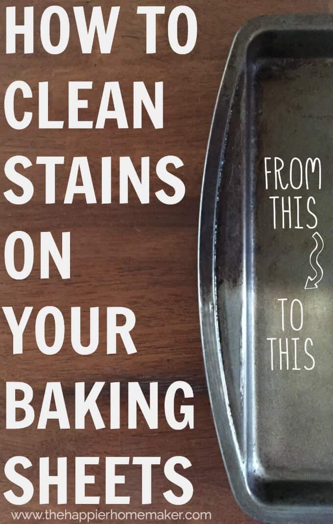 how to clean baking sheets