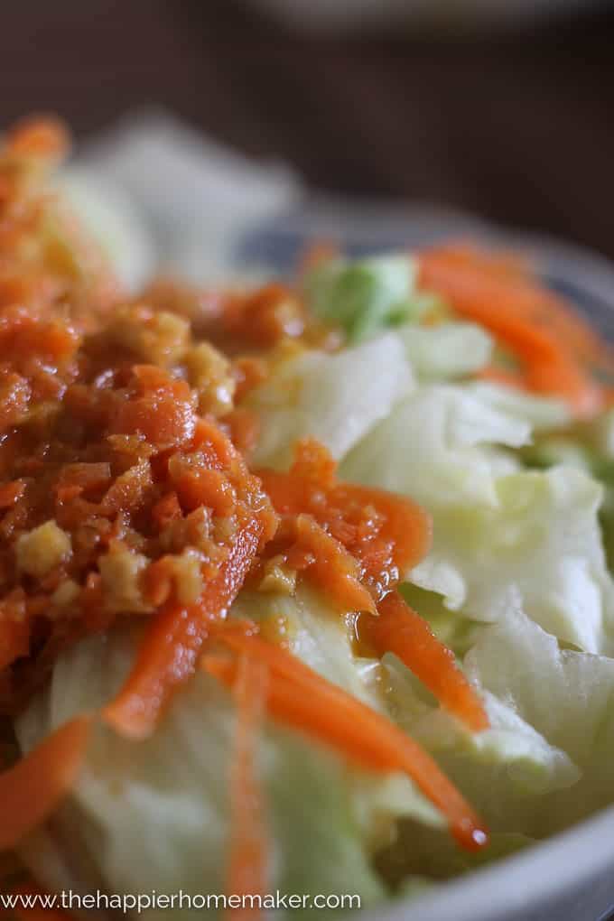 Japanese Salad Dressing With Carrots Ginger The Happier Homemaker