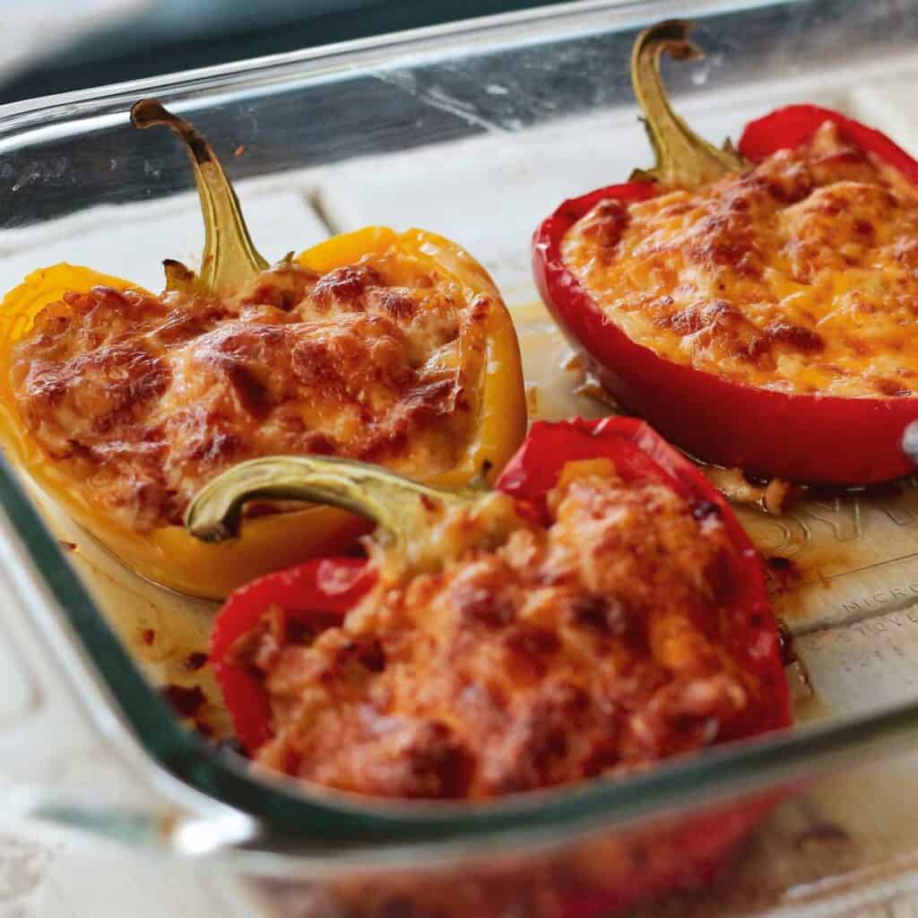 Turkey Stuffed Peppers (No Rice) The Happier Homemaker