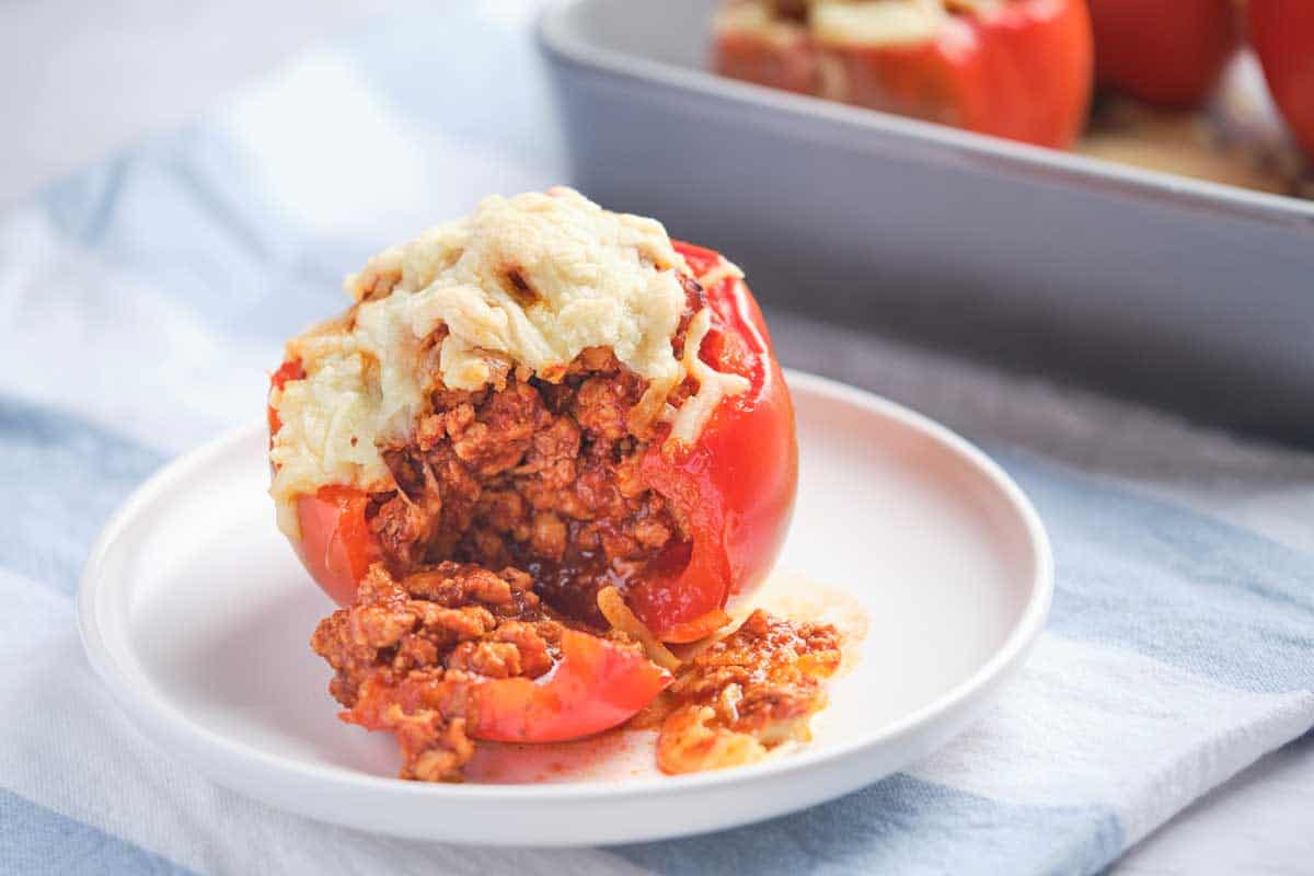Turkey Stuffed Peppers (No Rice) The Happier Homemaker