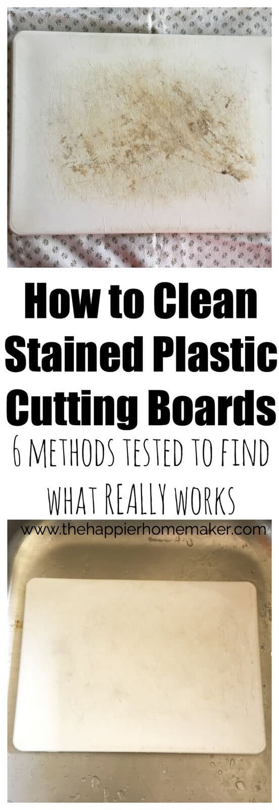 How to Remove Stains from Plastic Cutting Boards
