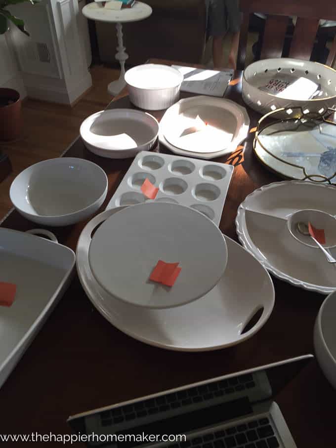 A collection of plates and serving ware 