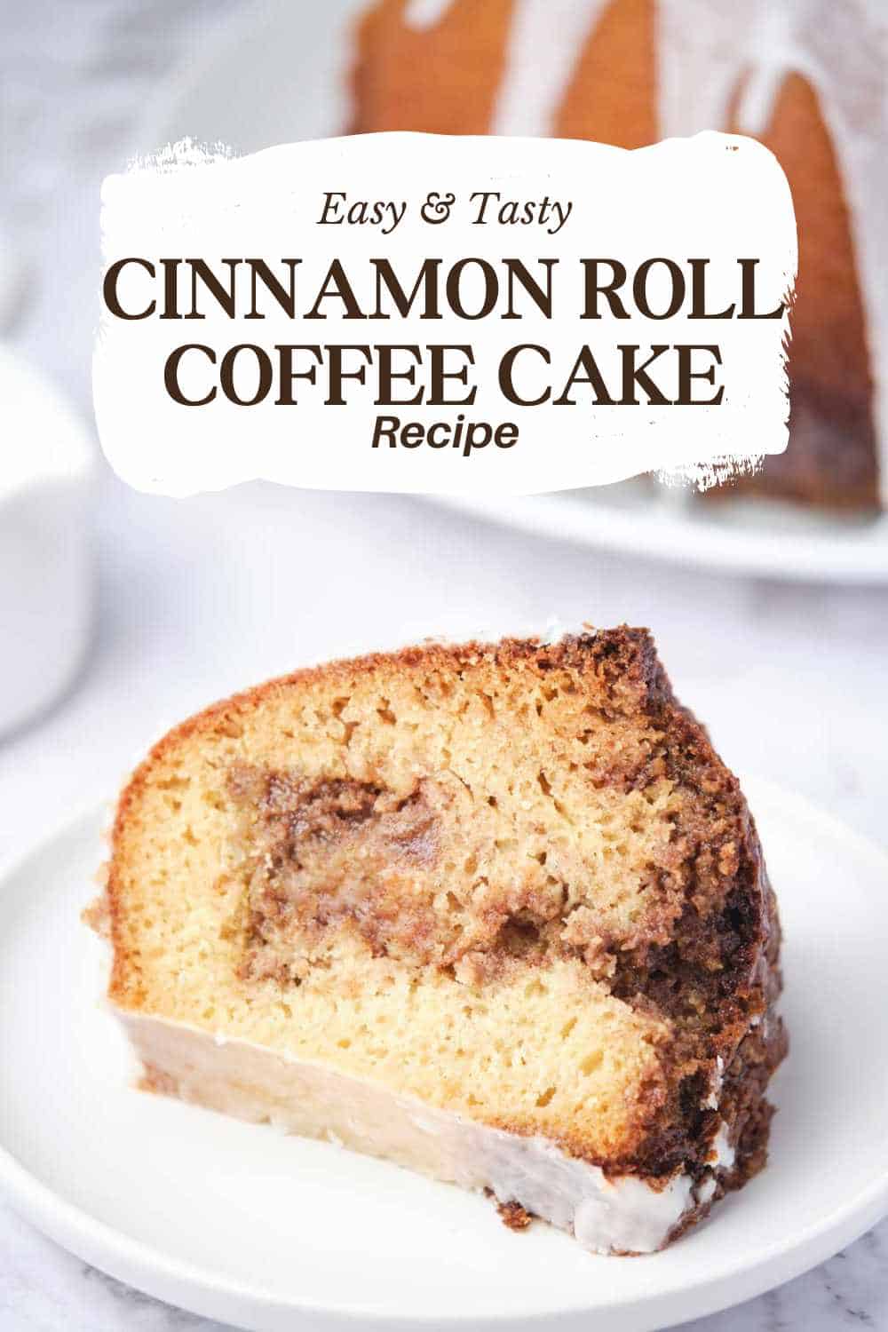 Cinnamon Roll Coffee Cake - The Happier Homemaker