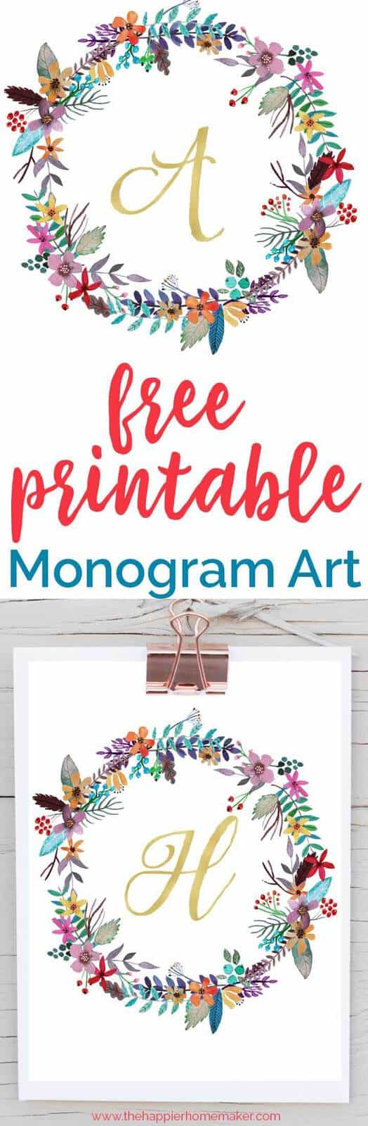 free printable monogram art written over photo of printable