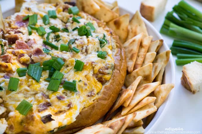 Cheddar Bacon Cream Cheese Dip - The Cheese Knees