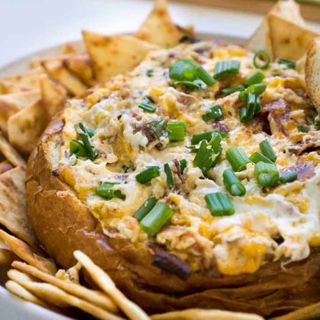Baked Bacon Cheddar Cheese Dip The Happier Homemaker
