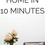 How to fake a clean house in ten minutes-great for when you get that phone call that someone is stopping by with no time to clean!