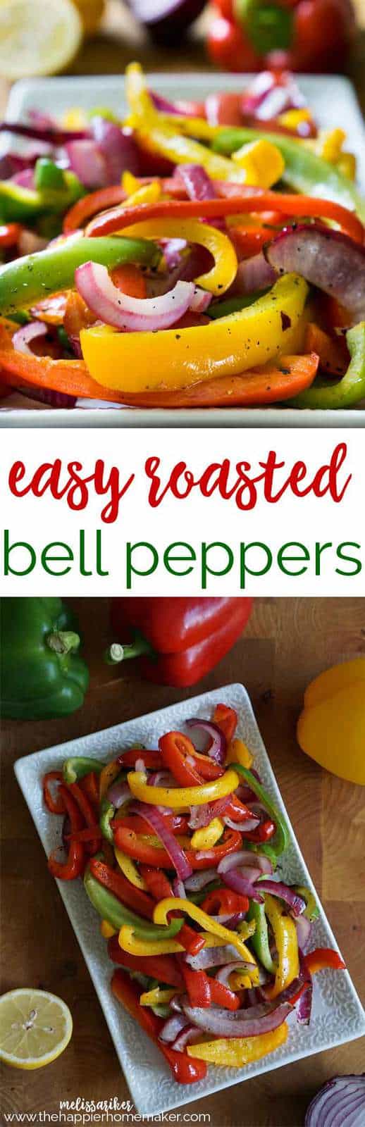 Roasted Bell Peppers Recipe | Easy Roasted Peppers in Only 20 Minutes