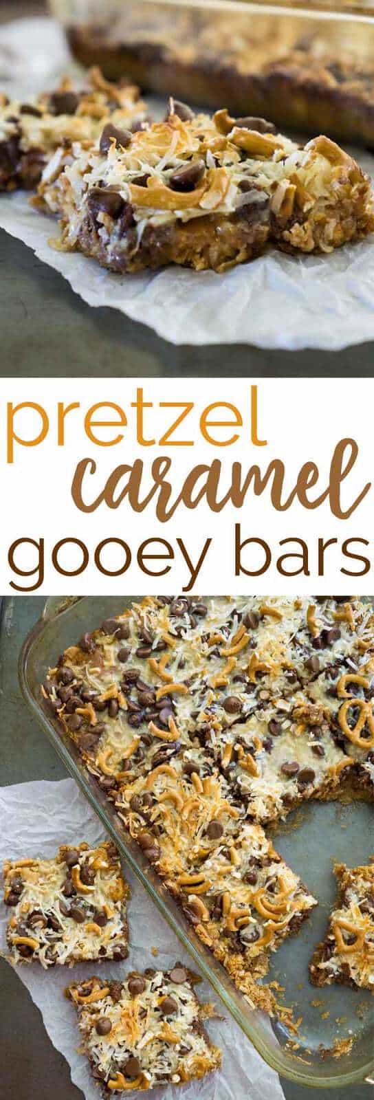 Caramel Pretzel Magic Bars - The Happier Homemaker