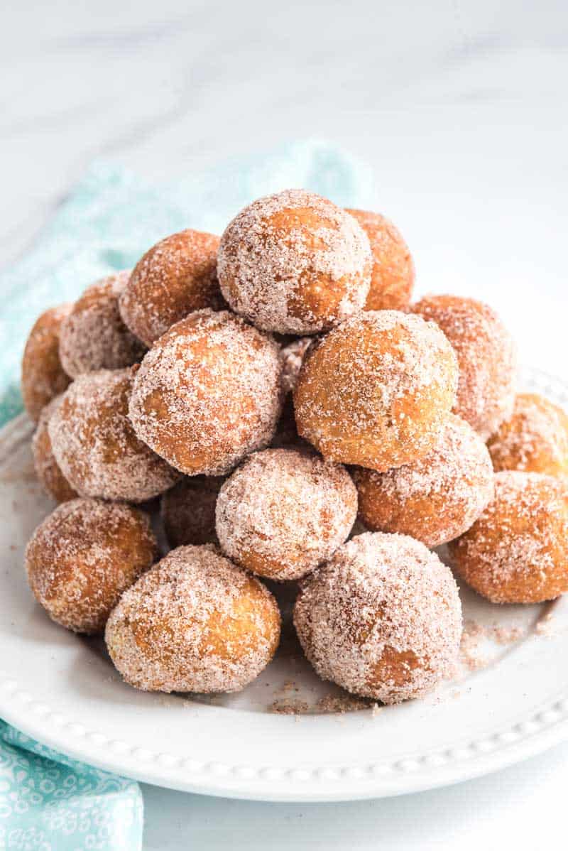 Pumpkin Doughnut Holes - The Happier Homemaker