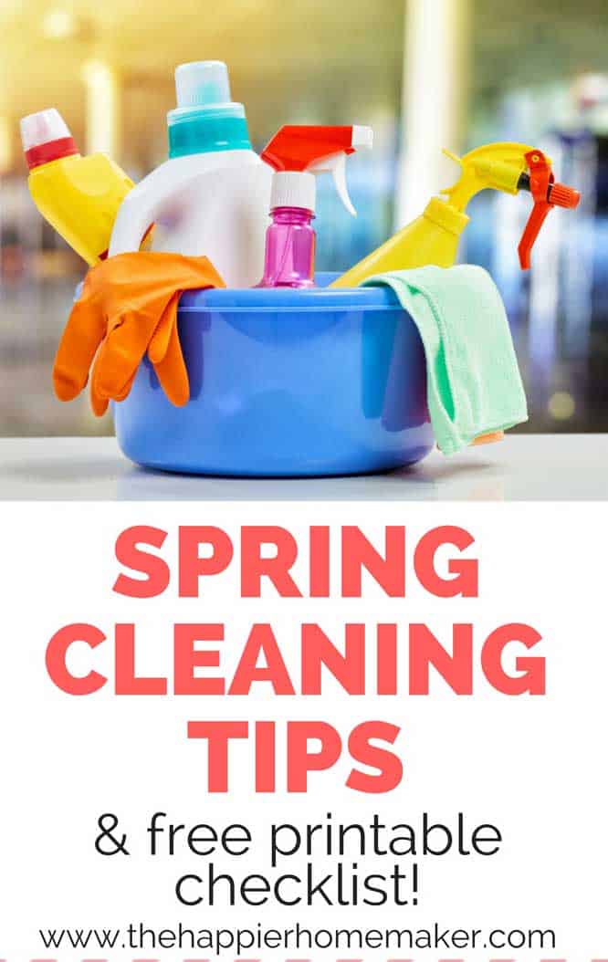 5 Spring Cleaning Tips & Free Spring Cleaning Checklist Printable