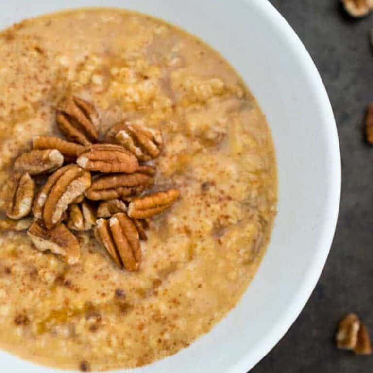 Microwave Pumpkin Pie Oatmeal