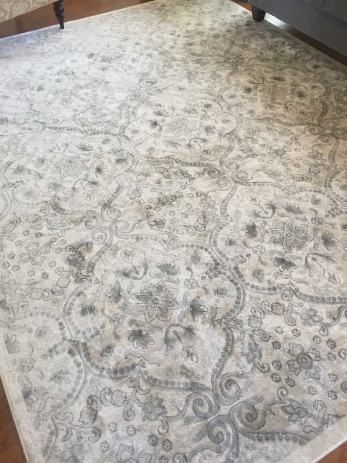 huge rug I found at Homegoods for $299