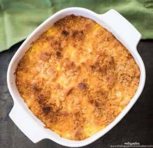 Cheesy Corn Casserole - The Happier Homemaker
