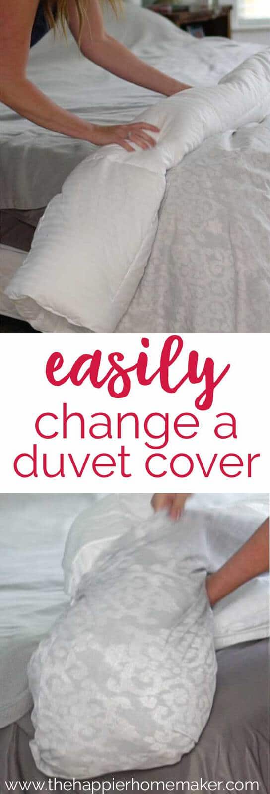 how to replace a duvet cover