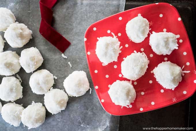 Coconut Snowballs (Gluten Free Cookie Exchange Dessert Recipe)