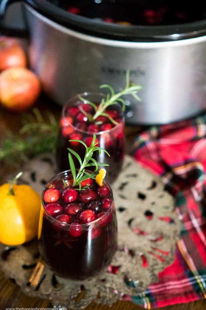 Simple Mulled Wine {stovetop or slow-cooker}