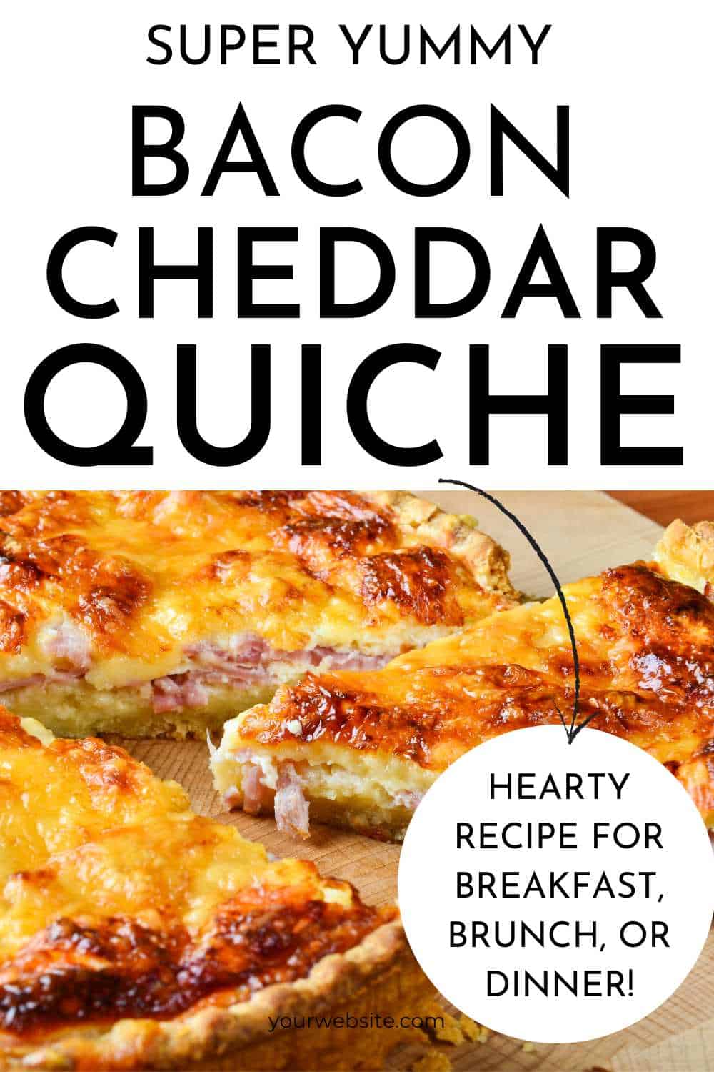 Bacon cheddar quiche recipe the happier homemaker