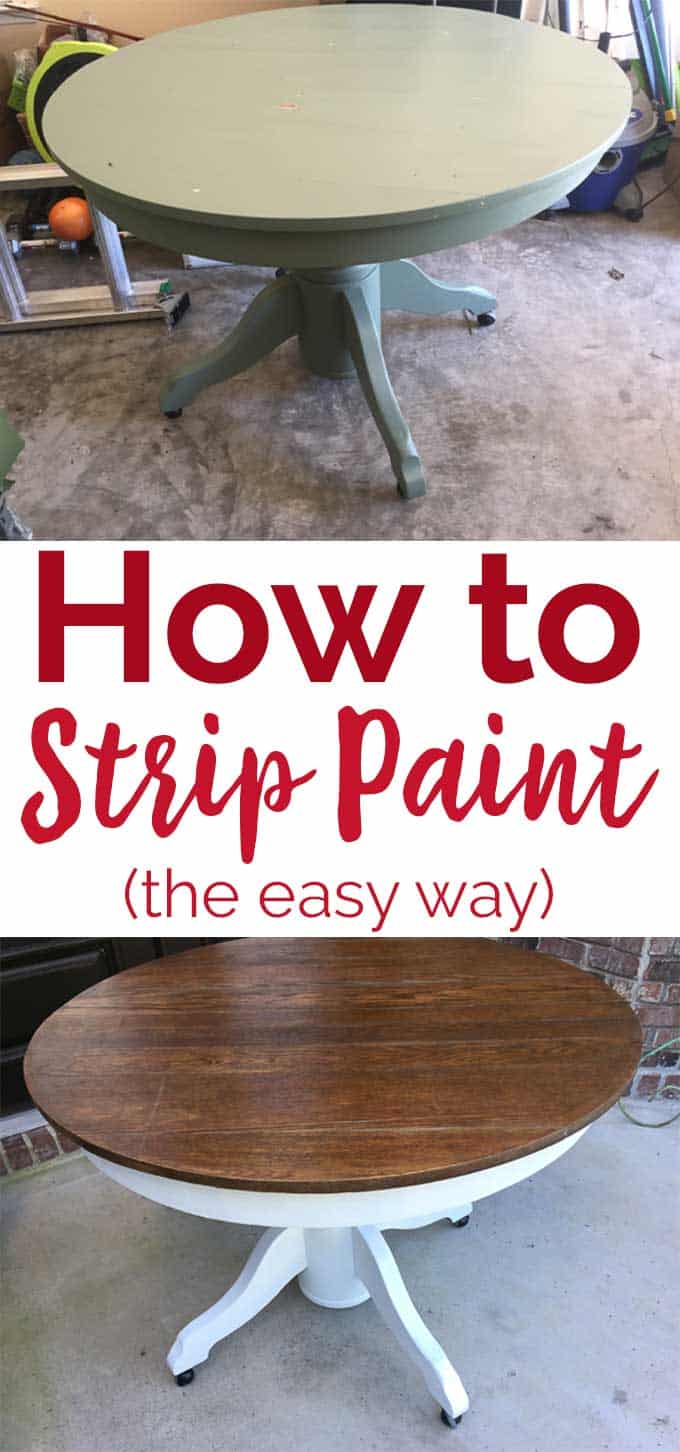 How to Strip Paint from Wood Easily - The Happier Homemaker