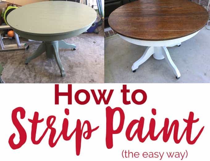 How to Strip Paint from Wood Easily - The Happier Homemaker