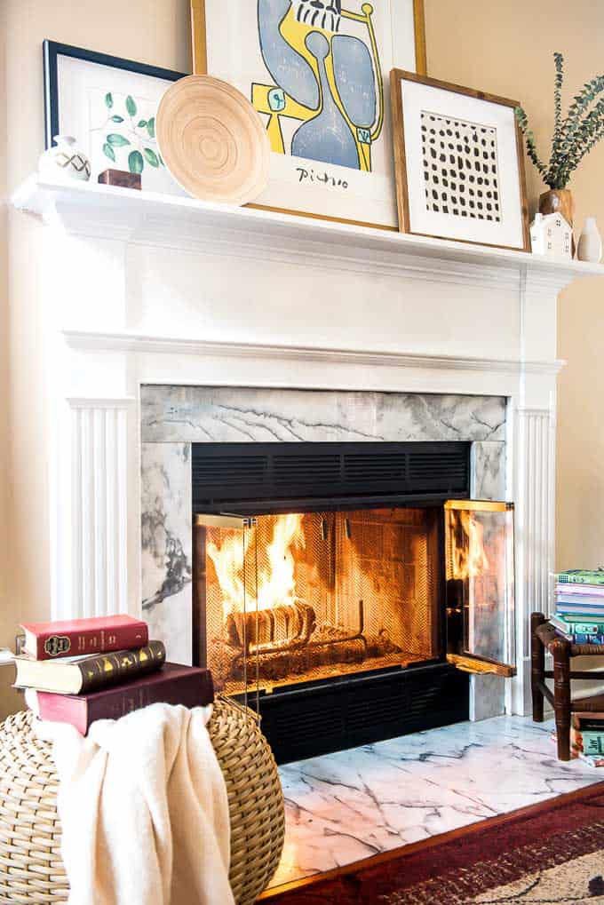 How To Decorate A Fireplace The Happier Homemaker