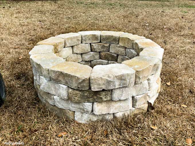 stone circular fire pit