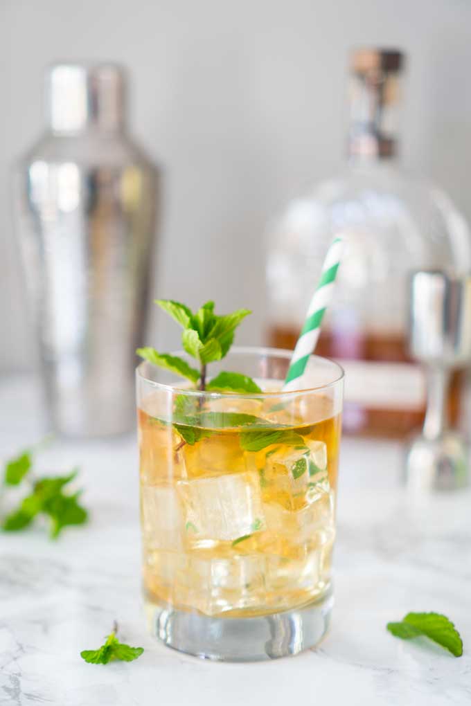 Iced Tea Mint Julep Straw Spoons With Heart Bowls, Cocktail